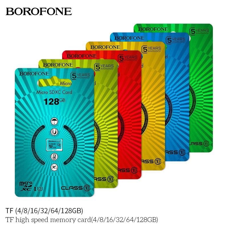 Thẻ Nhớ Micro SD Borofone Class 10 Chính Hãng - Dung lượng 4G/8G/16G/32G/64G/128G | BigBuy360 - bigbuy360.vn