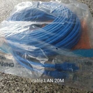 Cable internet LAN bấm sẵn 2 đầu RJ45 dài 20m