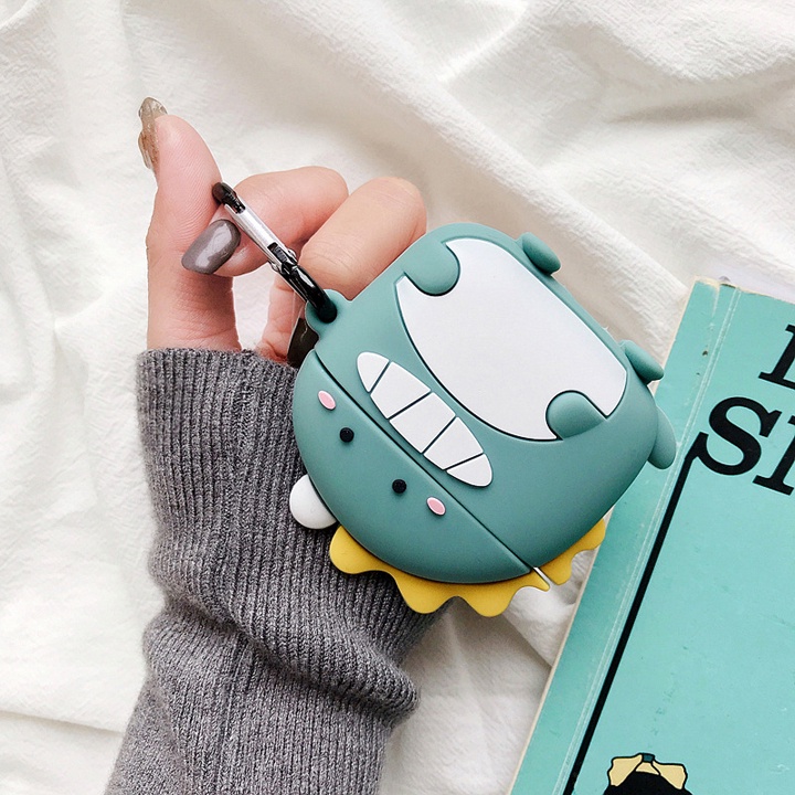 Case Airpods 1/2/3/Pro/Pro2 Khủng Long Cute, Vỏ Ốp Airpods Phong Cách Đủ Phiên Bản - Mã TZAP321