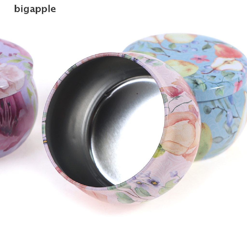 Bigapple Hộp Thiếc Rỗng 4OZ Thanh Lịch Đựng Nến Đậu Nành