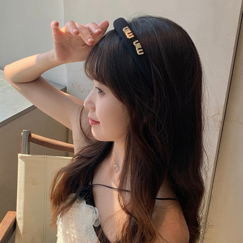 Kẹp Tóc Đính Đá Màu Trơn Phong Cách Hàn Quốc Thời Trang 2022 Mới Cho Nữ
