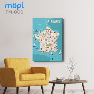 Tranh Phẳng Canvas - Travel Map