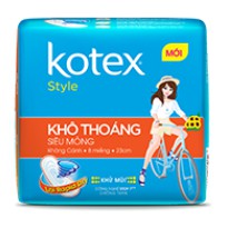 Băng vệ sinh Kotex Style MỚI Khô Thoáng – Siêu Mỏng Không Cánh