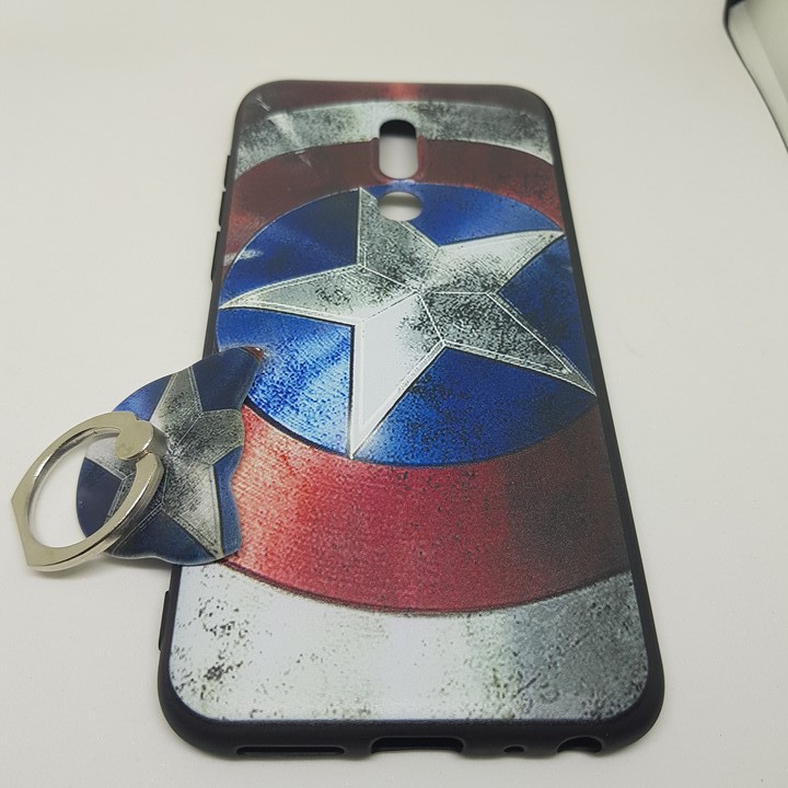 Ốp Meizu 16 / Meizu 16 Plus vân 3D Captain America (tặng iring cùng mẫu)