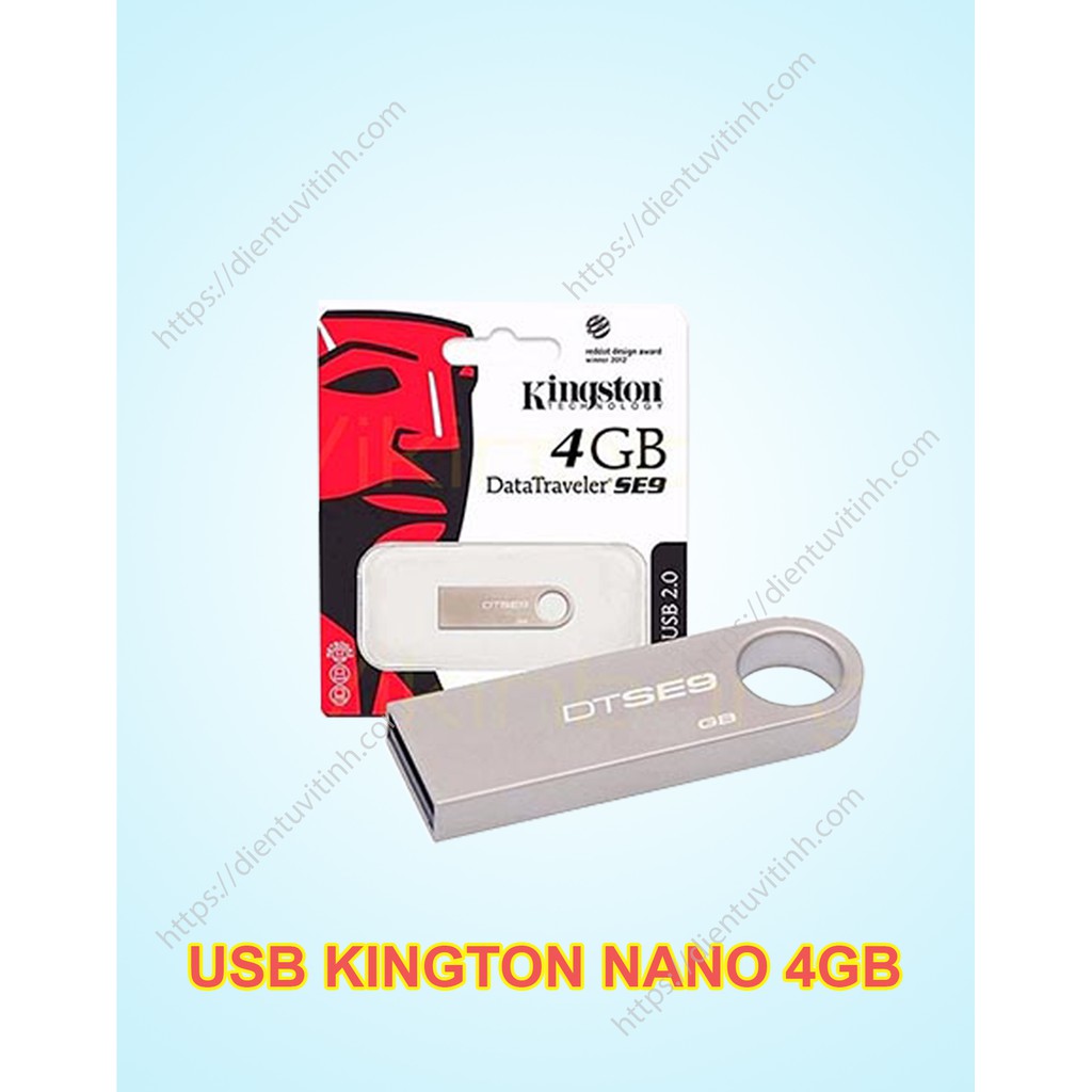USB Kingston Nano 4GB DTSE9 Móc Khóa