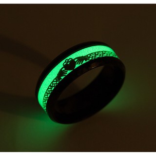 Nhẫn nam dạ quang phát sáng phong cách Âu Mỹ NN043