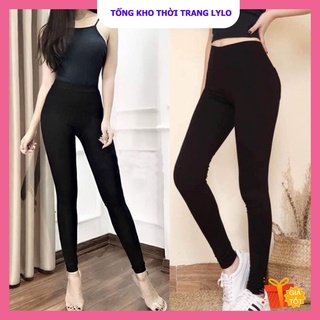 Quần Legging Nữ Dáng Dài Cạp Cao Chống Xoắn Ôm Dáng