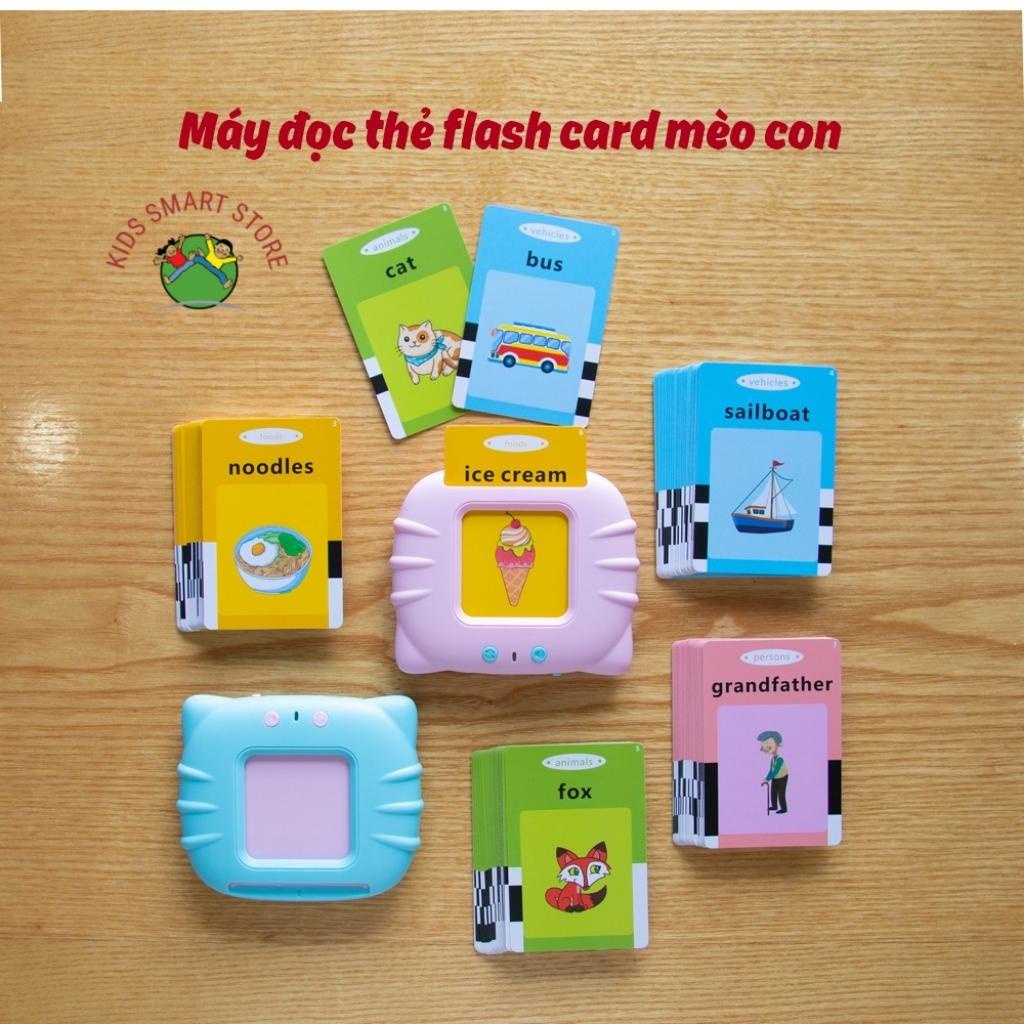 Máy đọc thẻ tiếng anh flashcard song ngữ Anh Việt cho bé loại chính hãng Tuệ Minh