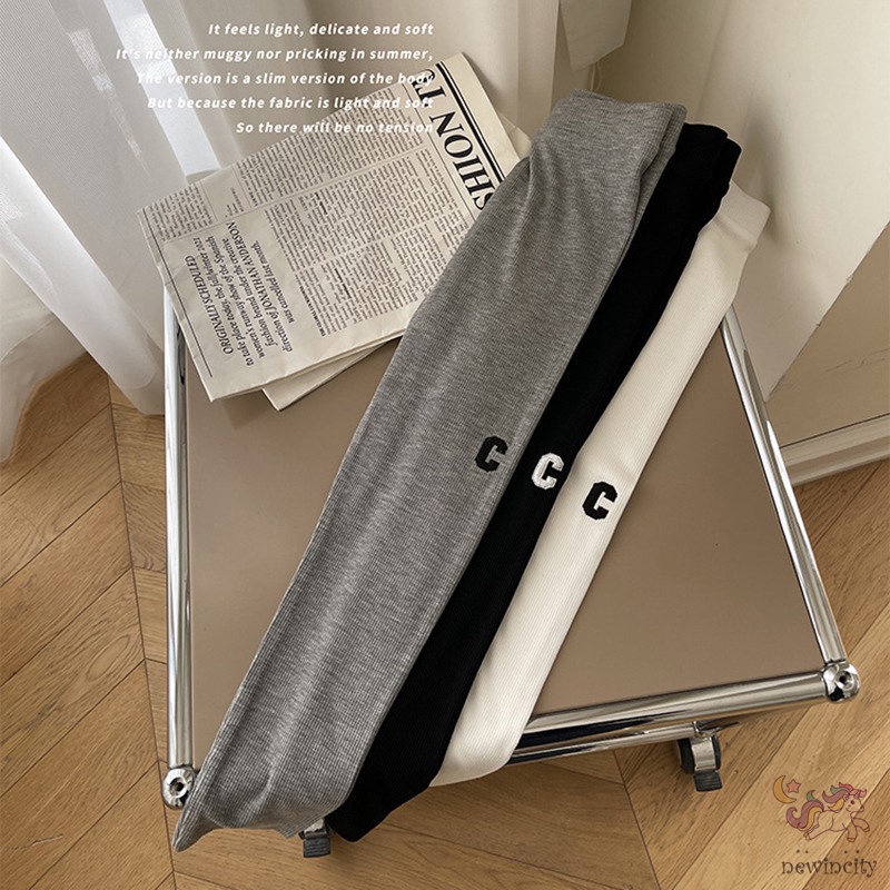 Quần Legging Thêu Chữ Phong Cách Hàn Quốc Cho Bé Gái