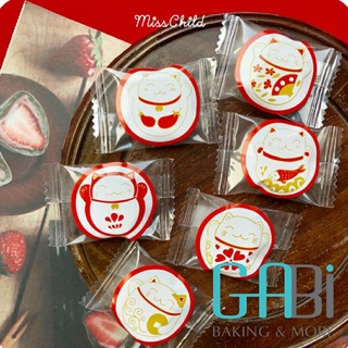 Sticker mèo thần tài 6 tem/bảng