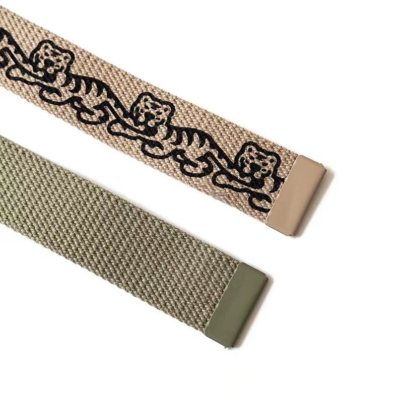 ❤ Thắt Lưng Vải Canvas Khóa Kim Loại Thời Trang