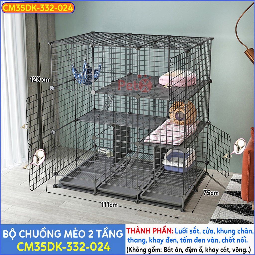 *RẺ NHẤT SHOPEE*Chuồng mèo 4 tầng lưới sắt sơn tĩnh điện giá rẻ đẹp lắp ghép đa năng đơn giản có mái nuôi 2-3-5 thú cưng