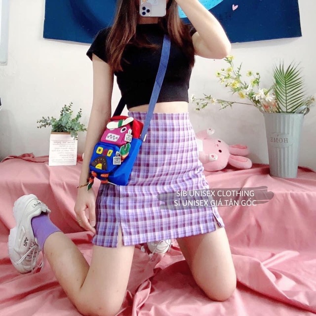 Chân Váy Caro Chữ A Lưng Cao Dáng Ôm Hợp Thời Trang Dành Cho Nữ | BigBuy360 - bigbuy360.vn