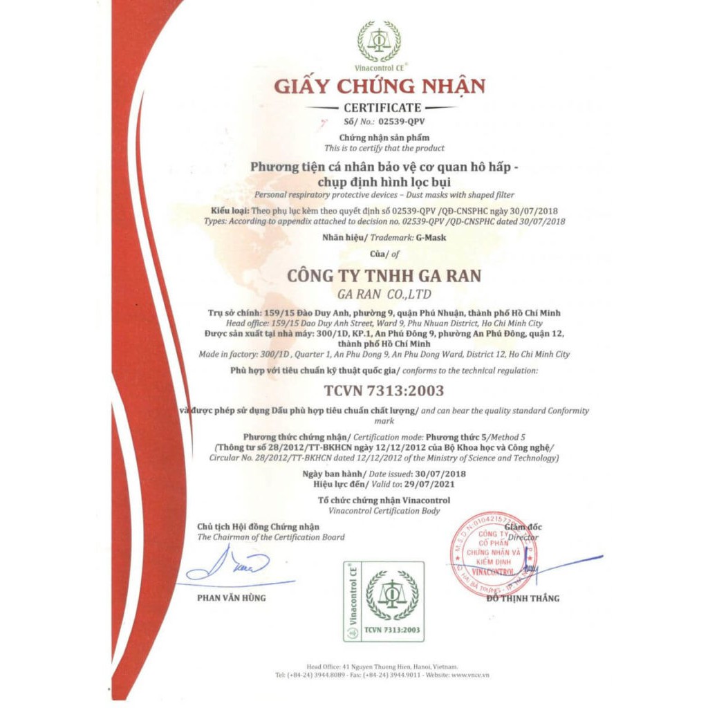 Khẩu Trang Than Hoạt Tính Chống Bụi Khuẩn GMASK