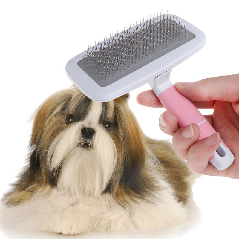 Aoto Lược Chải Lông Tự Làm Sạch Chó Mèo Bí Ngô Cho Thú Cưng Phù Hợp Với Mọi Loại Dài Hoặc Ngắn