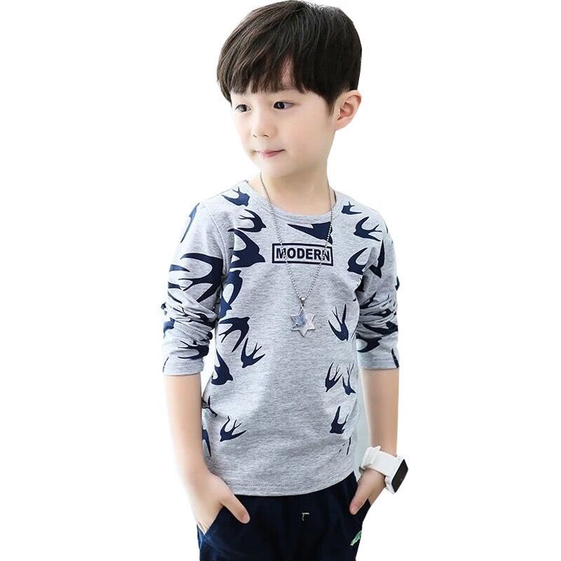 Áo Thun Cotton Tay Dài Phong Cách Mới 2022 Cho Bé Trai