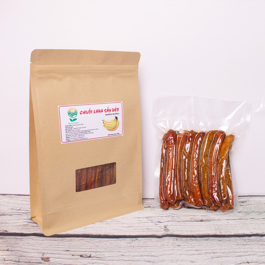 CHUỐI LABA ĐÀ LẠT SẤY DẺO KHÔNG ĐƯỜNG 500g (Sấy điện) | BigBuy360 - bigbuy360.vn