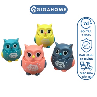 Đồ Chơi Chạy Cót Vui Nhộn Chim Cú Mèo Đáng Yêu Nhấn Là Chạy, Xoay 360 Độ GIGAHOME 9516