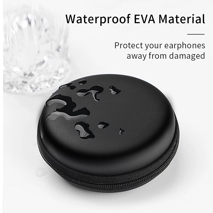 Túi đựng tai nghe cáp sạc có khóa kéo