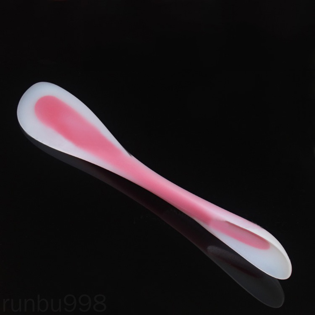 Muỗng Silicone Hai Đầu Chống Dính Chịu Nhiệt Dùng Để Phết Kem / Bơ Màu Sắc Ngẫu Nhiên Runbu998