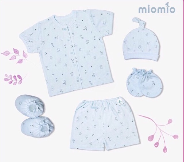 Miomio - Set quần áo ngắn tay và phụ kiện sơ sinh cho bé trai/bé gái sơ sinh