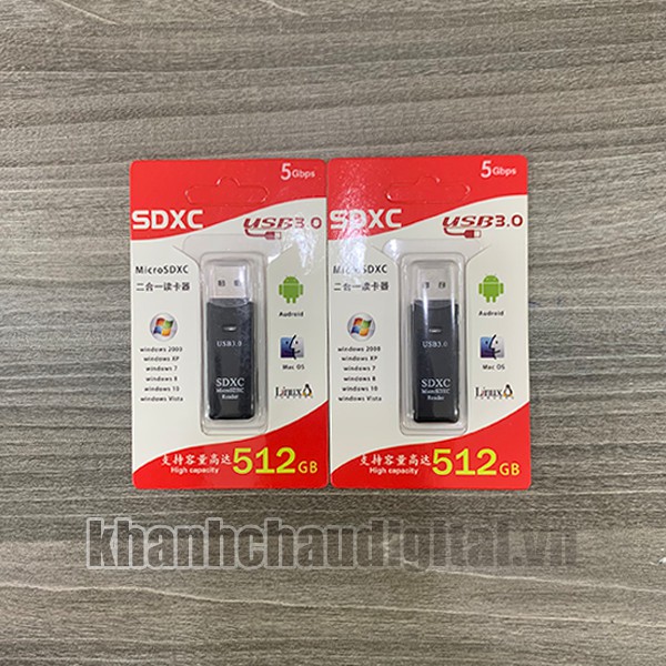 Đầu Đọc Thẻ Nhớ Micro SD - USB 3.0 >>