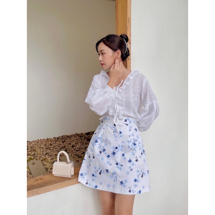 Áo kiểu dây thắt nơ
