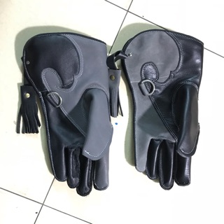Găng tay da bò cao cấp 30cm 2 lớp da