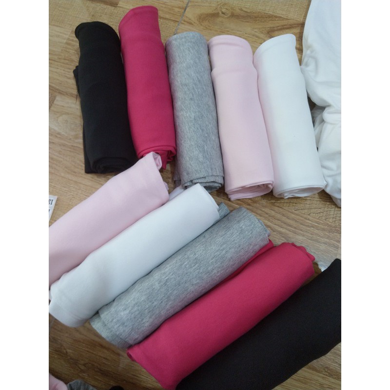 [VẢI XUẤT- GIÁ SỈ] QUẦN LEGGING TRƠN LỬNG THUN COTTON 4 CHIỀU CHO BÉ GÁI 9-20KG