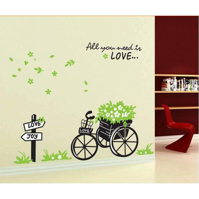 Decal dán tường Combo Cây tán rộng + love romantic | BigBuy360 - bigbuy360.vn