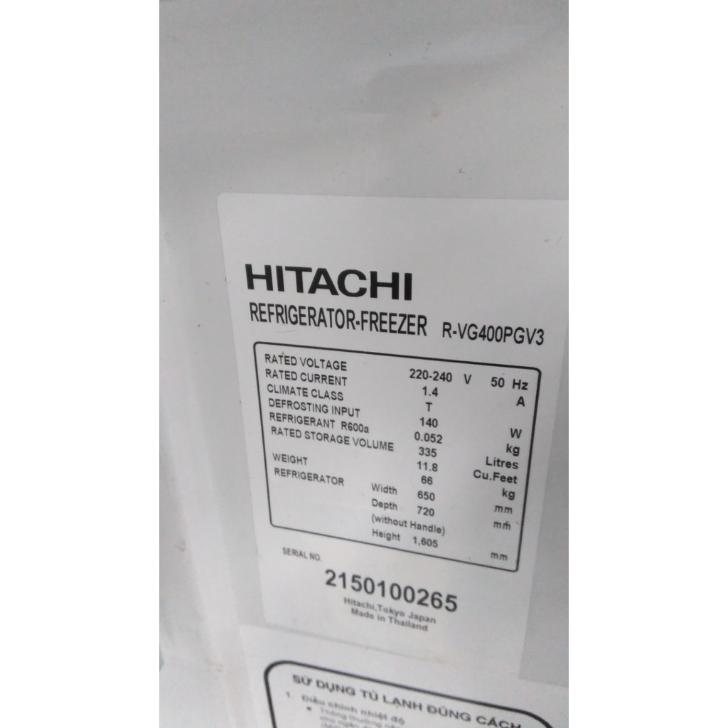 tủ lạnh hitachi 335 lít inverter giá rẻ