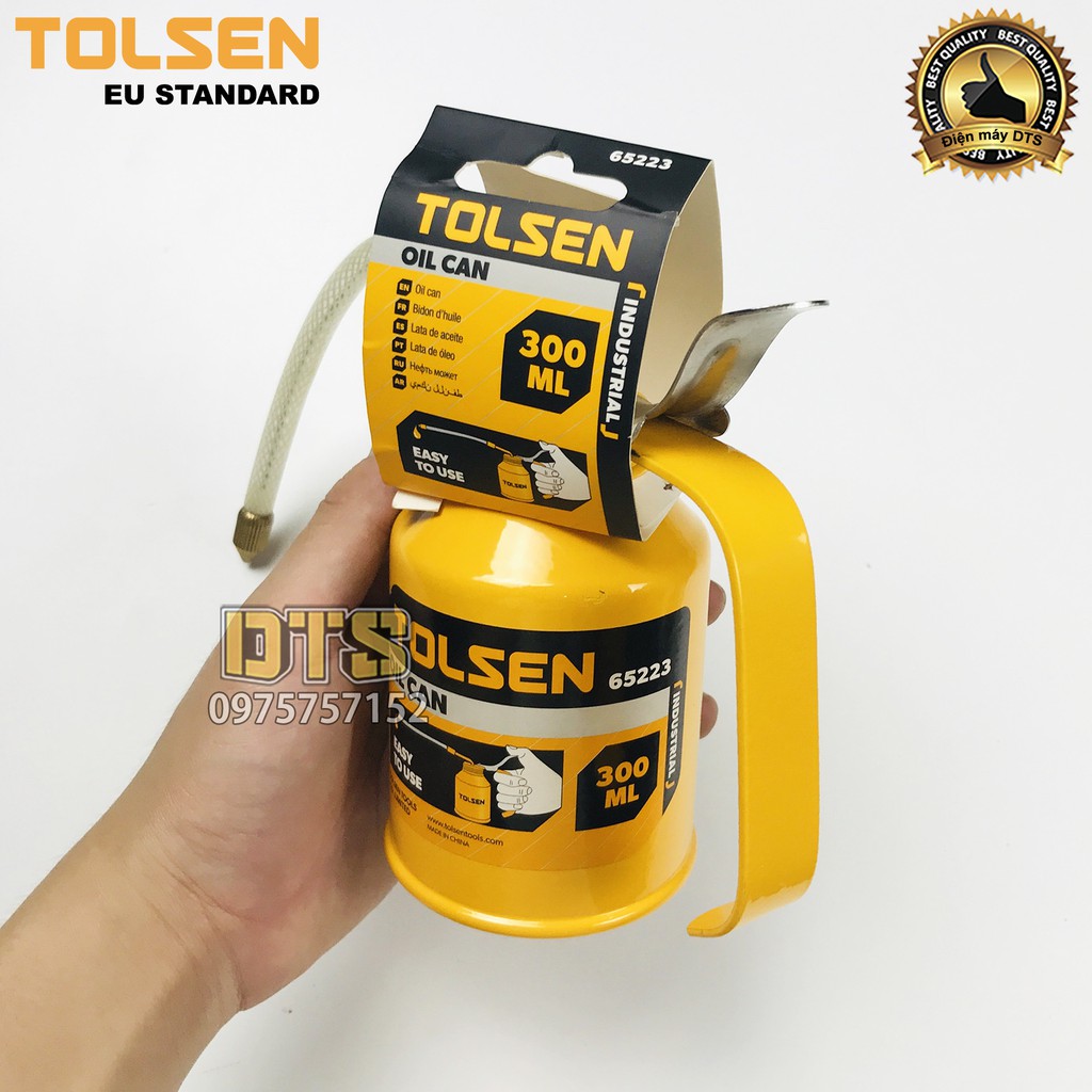 Bình châm nhớt kim loại công nghiệp cho máy móc cơ khí TOLSEN, ống nhựa dẻo linh hoạt