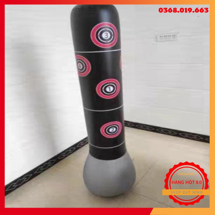 Bao Trụ Đấm Bốc Tự thăng bằng – PURE BOXING - 160cm – trục đường Kính 48cm - Tặng Kèm Bơm tương đối