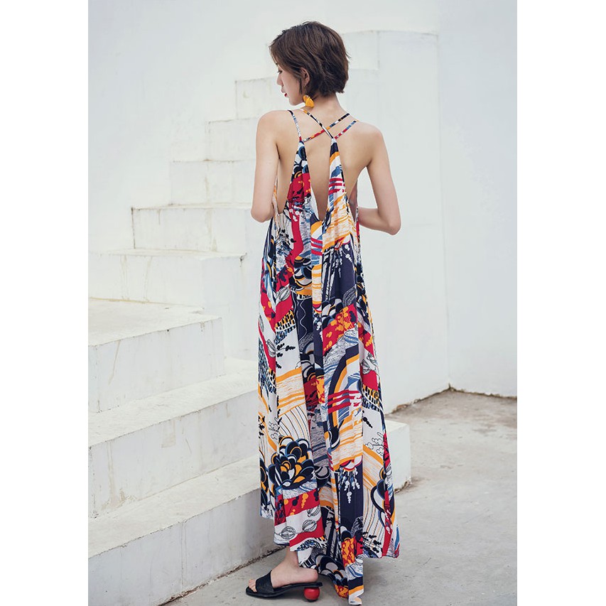 Đầm boho đi biển