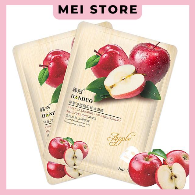 Mặt Nạ Trái Cây HANHUO 6 Vị Dưỡng Ẩm Làm Trắng Bơ, Dâu, Xoài, Táo, Dừa, Cam Axit Hyaluronic