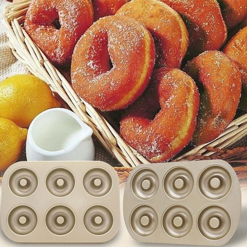 Khuôn Nướng Bánh Donut 6 Ngăn Không Dính