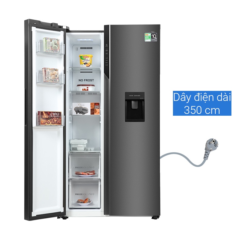 AQR-SW541XA(BL) -- MIỄN PHÍ CÔNG LẮP ĐẶT --Tủ lạnh Aqua Inverter 524 lít AQR-SW541XA(BL)