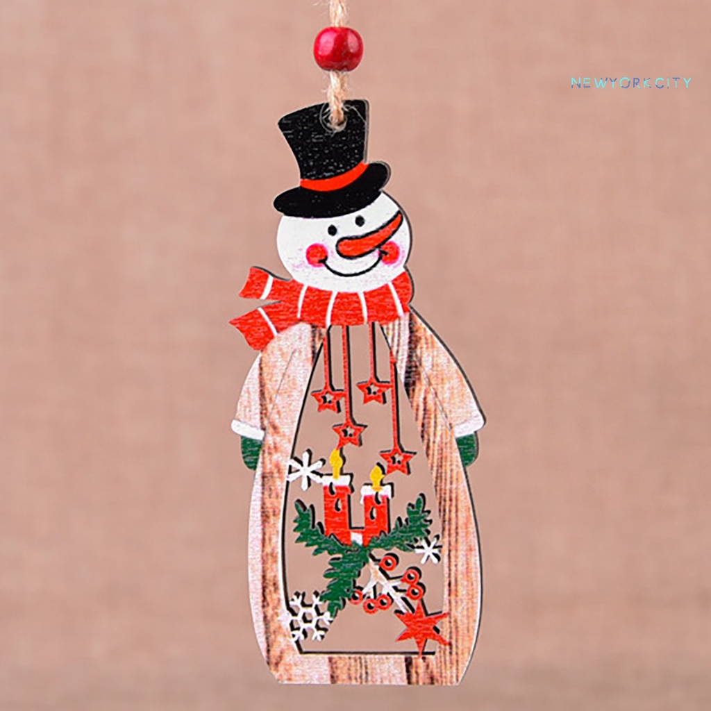 Nến Gỗ Họa Tiết Giáng Sinh Trang Trí Cây Thông