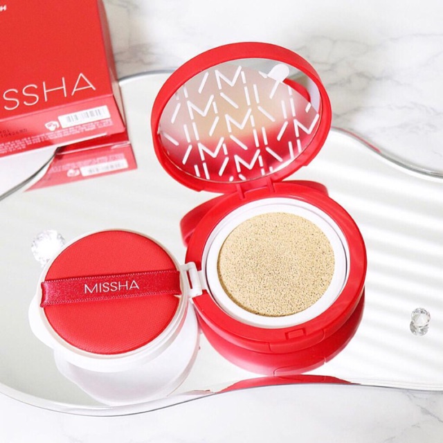 Phấn nước Missha đỏ – Velvet Finish Cushion Review