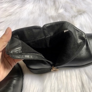 💚👢 (Giày si nữ hiệu vintage- secondhand) Giày bốt da nữ hiệu Nhật•