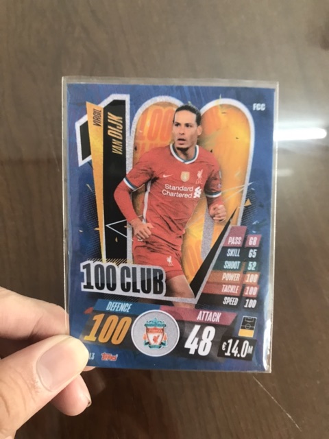 Set 11 Thẻ In Match Attax Câu Lạc Bộ 100 Mùa Giải 2020-2021 (Kèm Sleeves)