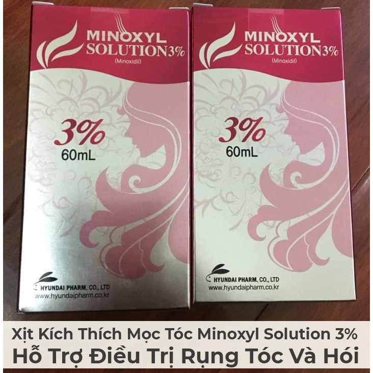 [GIÁ SỈ] Minoxyl Solution 3% ⚜️ Xịt ngừa rụng tóc, kích thích mọc tóc Minoxyl Solution 3% (60ml)