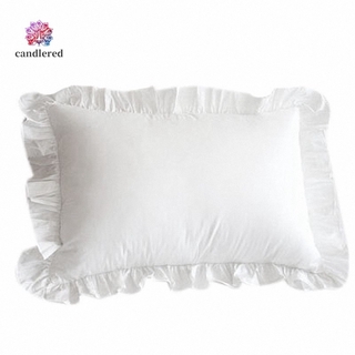 Vỏ Gối Trắng 100% Cotton Phối Bèo