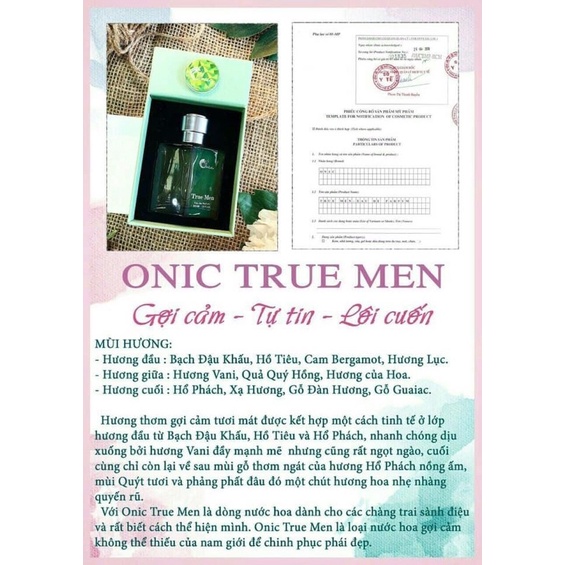 Nước hoa Onic True Men 30ml | BigBuy360 - bigbuy360.vn