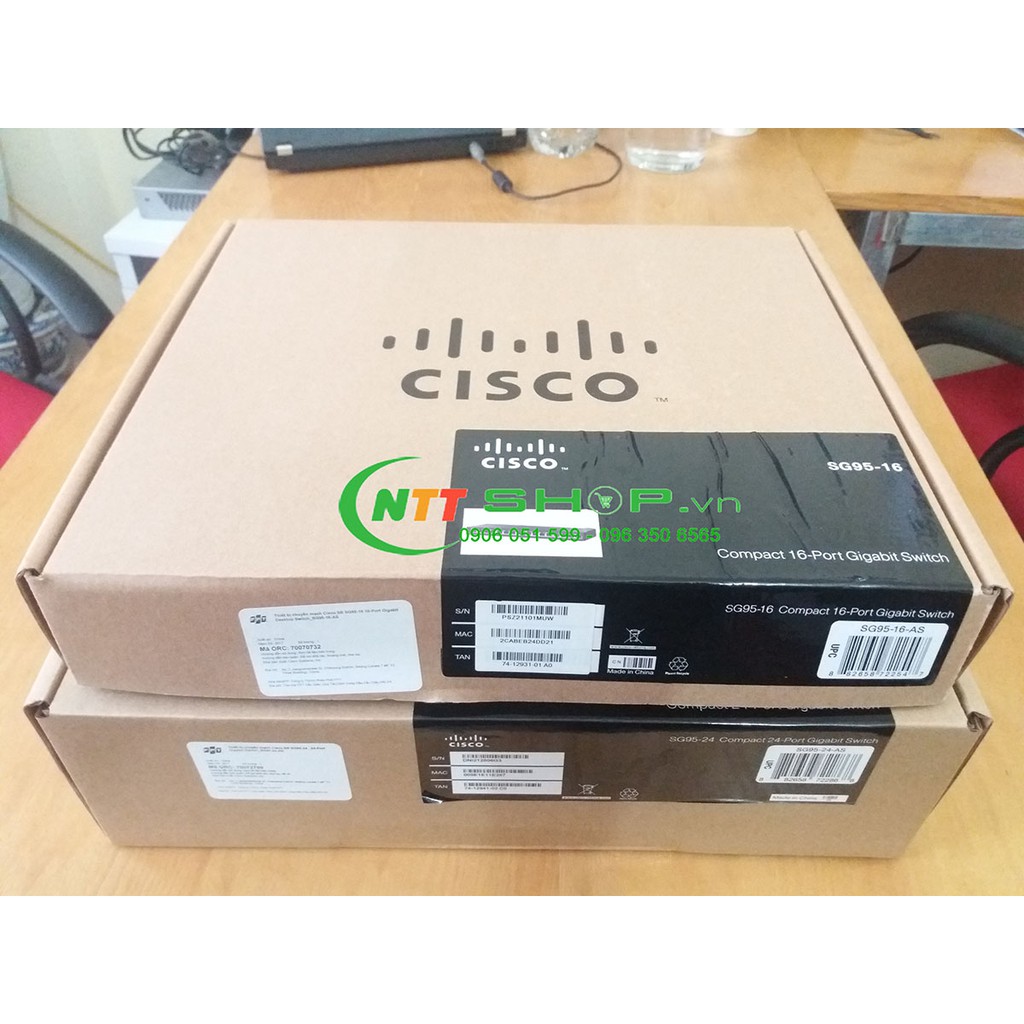 SG95-16  Thiết bị mạng Cisco SMB 95 Series Unmanaged 16 Ports 10/100/1000 Mbps