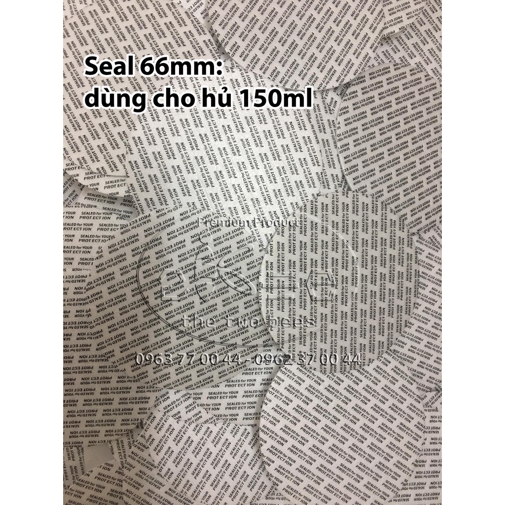 200 miếng Màng Seal Tự Dính ( Seal Áp Lực) kích thước 87mm, 82mm, 66mm