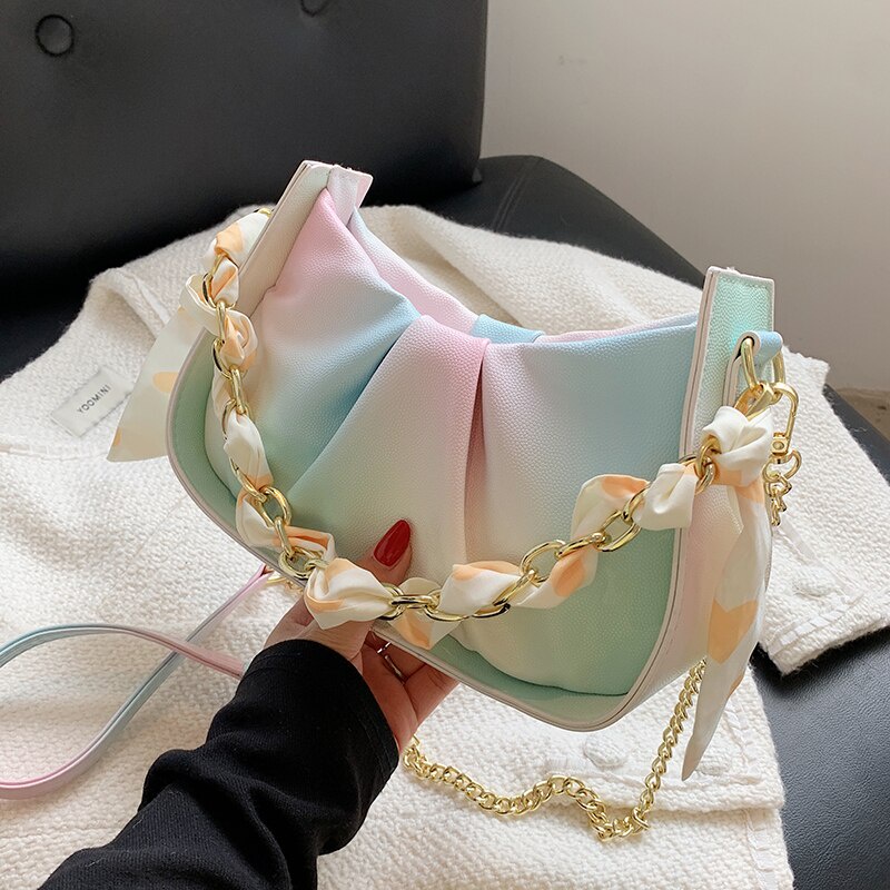 JASMIN NOIR High Quality Summer Small Fresh  2021 New Fashion Personality  Chain Women Messenger Bag