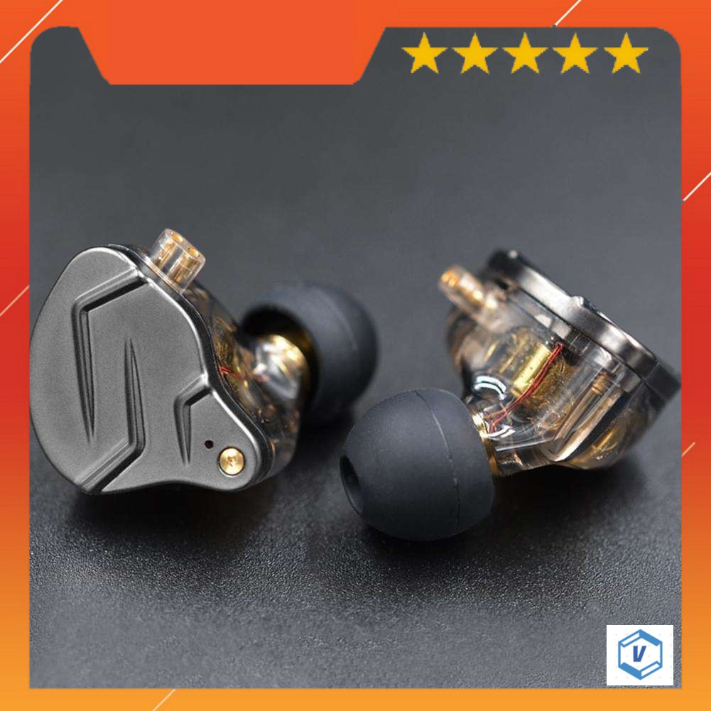 Tai nghe KZ ZSN PRO X siêu bass cực khủng, hàng cao cấp 2021, có mic đàm thoại FULL BOX