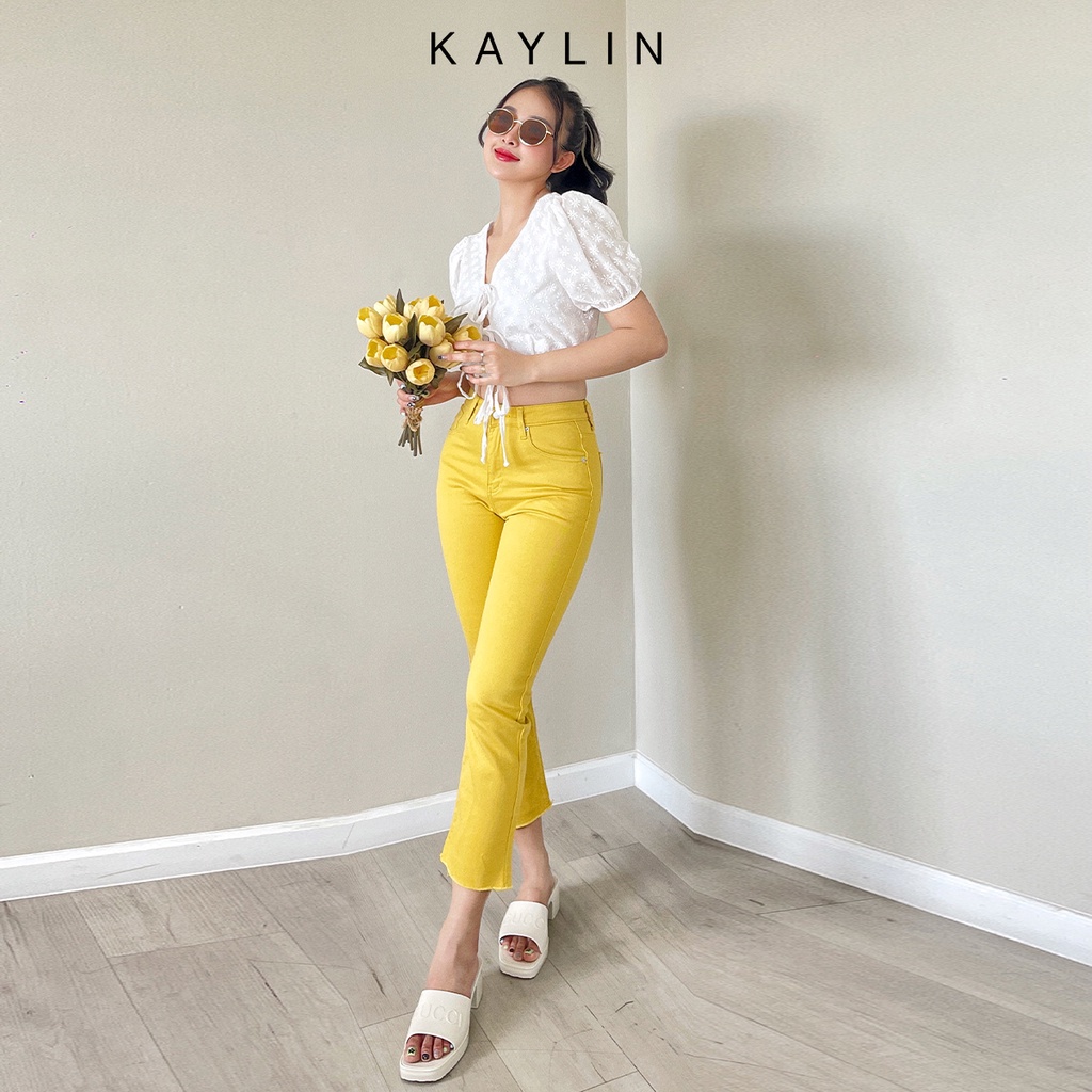 Quần Jean suông màu N1728 - KAYLIN