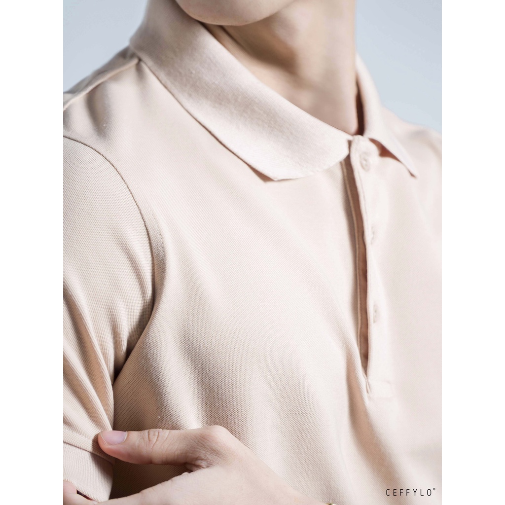 Áo Polo Camel Trơn Basic vải cotton mềm mịn CEFFYLO